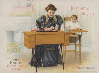 Máquina de coser Singer, La hoja de extensión práctica, Ayuda de las madres de American School